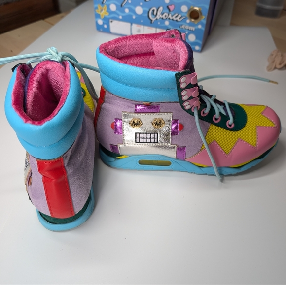 Irregular Choice Beep Bop Boop High Top Sneakers - Picture 9 of 9